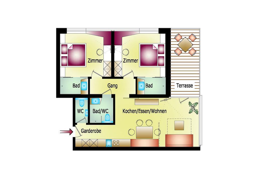 Thurnbach - Top Level Apartments Aschau Im Zillertal Habitación foto